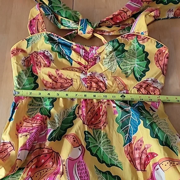 FARM RIO Beaks & Bananas Cotton Maxi Dress - Picture 10 of 12